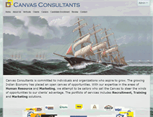Tablet Screenshot of canvasconsultants.com